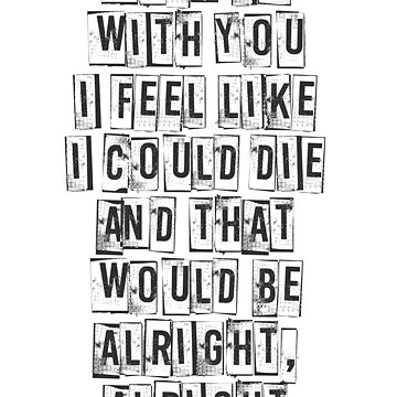 "Semi Charmed Life Third Eye Blind lyric quote design" Sticker for Sale