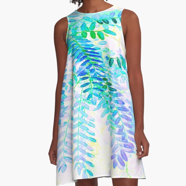 Leaves cascade A-Line Dress