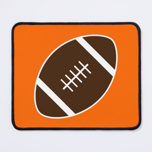 Item preview, Football with Orange Background Design designed and sold by beccaveedesigns.