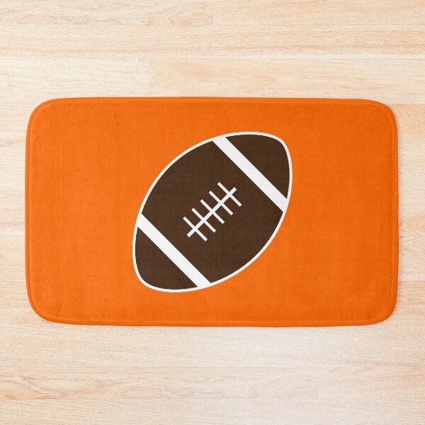 Item preview, Football with Orange Background Design designed and sold by beccaveedesigns.