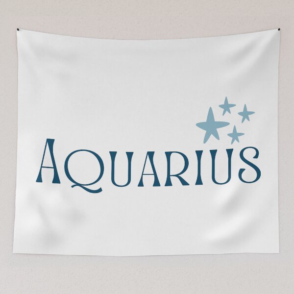 Item preview, Sign of Aquarius with Stars designed and sold by Hellofriendco.