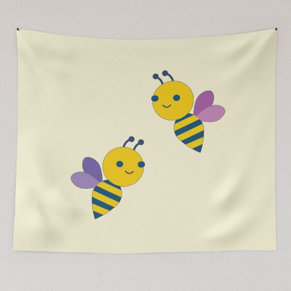 Item preview, Two Funny Bee on yellow designed and sold by Pavnud.