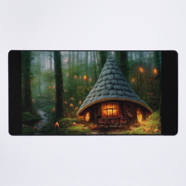 Item preview, Forest cabin with fairytale magic - Fantasy dream designed and sold by Monkyra.