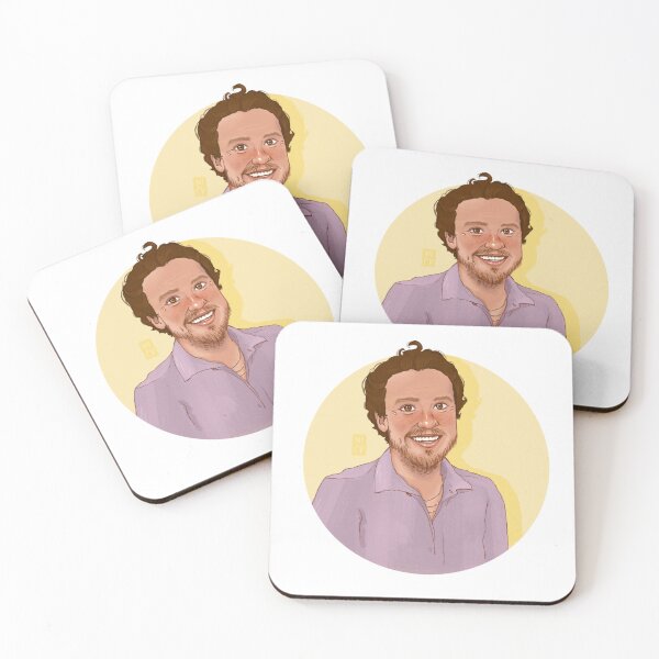 Item preview, Joseph Quinn fan art in lilac shirt  designed and sold by nickforoart.