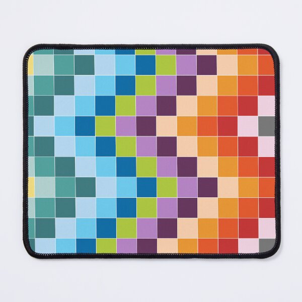 Item preview, Colorful Squares Geometric designed and sold by Kelly Dietrich Mandala & Fractal Art.