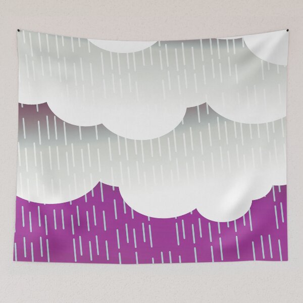 Item preview, Contempory image of rain clouds and rain. designed and sold by janesg.