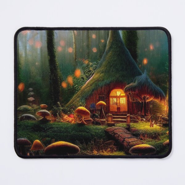 Item preview, Forest cabin with fairytale magic - Fantasy dream designed and sold by Monkyra.
