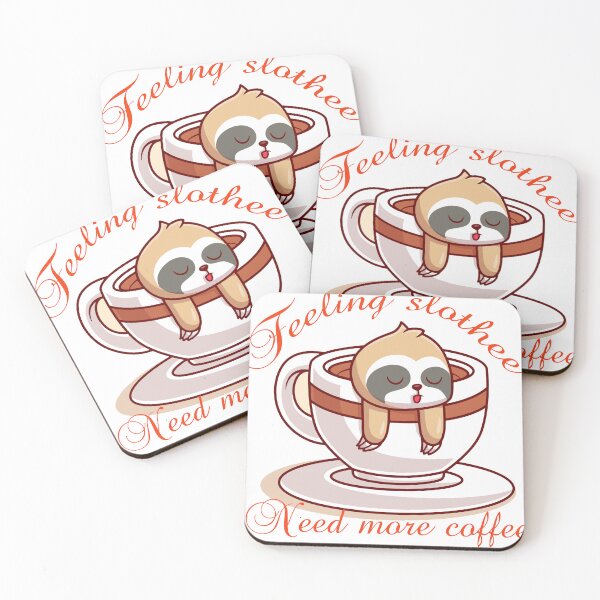 Item preview, feeling slothee need more coffee designed and sold by kouto.