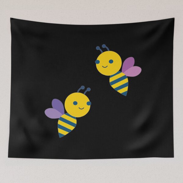 Item preview, Two Funny Bee on black designed and sold by Pavnud.