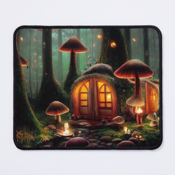 Item preview, Forest cabin with fairytale magic - Fantasy dream designed and sold by Monkyra.