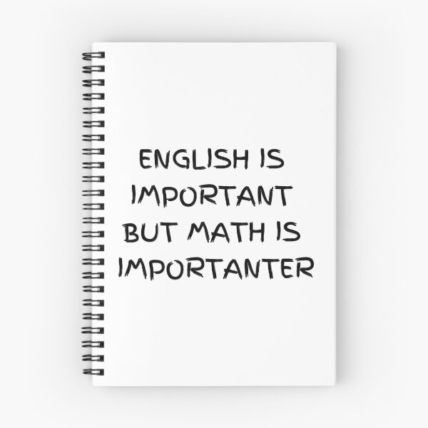 Item preview, English is important but math is importanter designed and sold by El-kournafi.