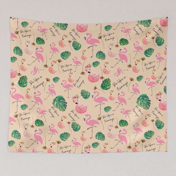 Item preview, Be like flamingoes | gift for bird lovers | flamingo design designed and sold by Arteartz.