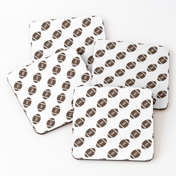 Item preview, Football with White Background Pattern designed and sold by beccaveedesigns.