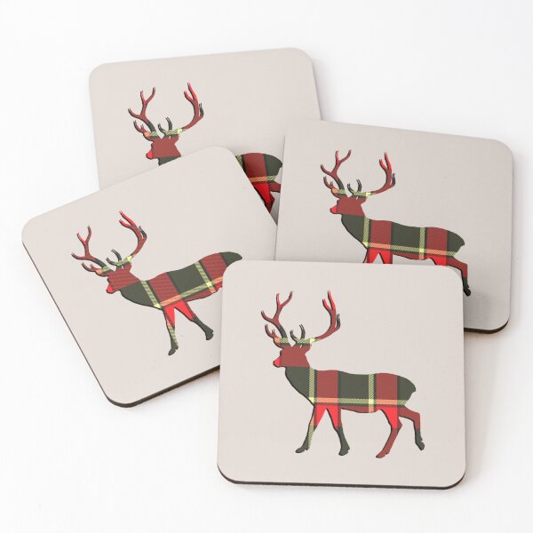Item preview, Red Plaid Deer Christmas designed and sold by Cute & Sassy Custom Gifting Boutiques.