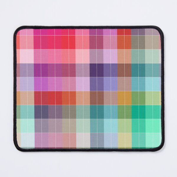 Item preview, Bright Modern Plaid designed and sold by Kelly Dietrich Mandala & Fractal Art.
