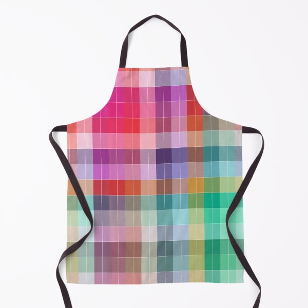 Item preview, Bright Modern Plaid designed and sold by Kelly Dietrich Mandala & Fractal Art.