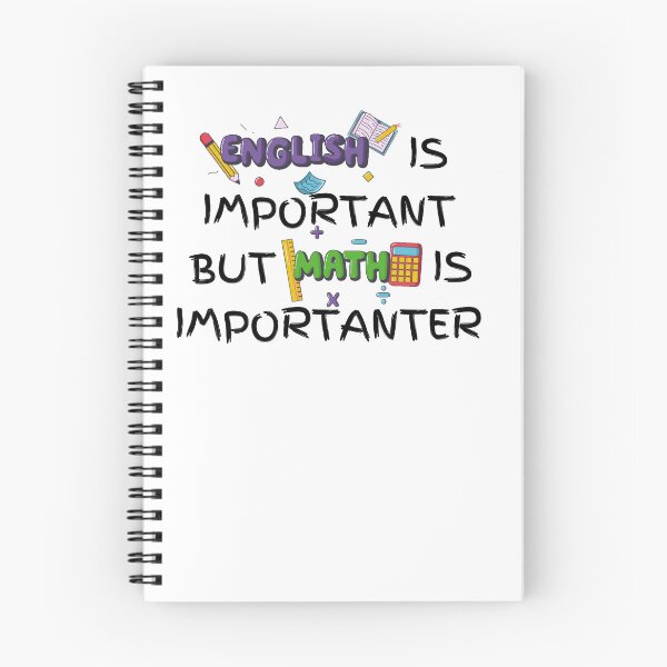 Item preview,  English is important but math is importanter designed and sold by El-kournafi.