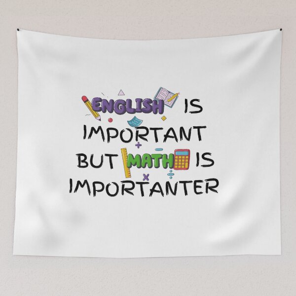 Item preview,  English is important but math is importanter designed and sold by El-kournafi.