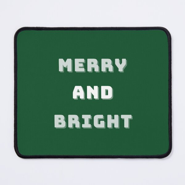 Item preview, Merry and Bright, Green Christmas Art, Holiday Modern Decor designed and sold by Magic Love Art Print.