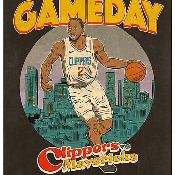 Los Angeles Clippers Vintage Basketball Art T-Shirt