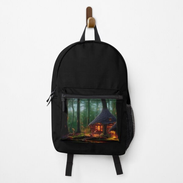 Item preview, Forest cabin with fairytale magic - Fantasy dream designed and sold by Monkyra.