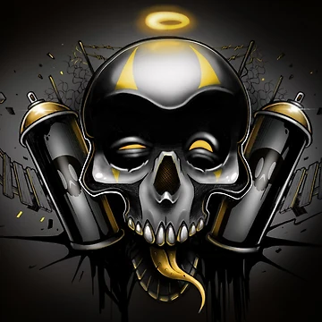 Artwork thumbnail, Skull by Robbyone