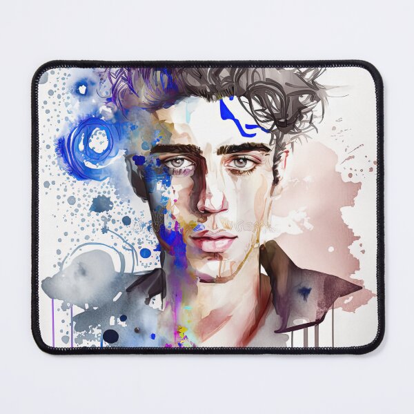 Item preview, Very beautiful and sexy handscome man portrait in watercolor designed and sold by mrlongfield.