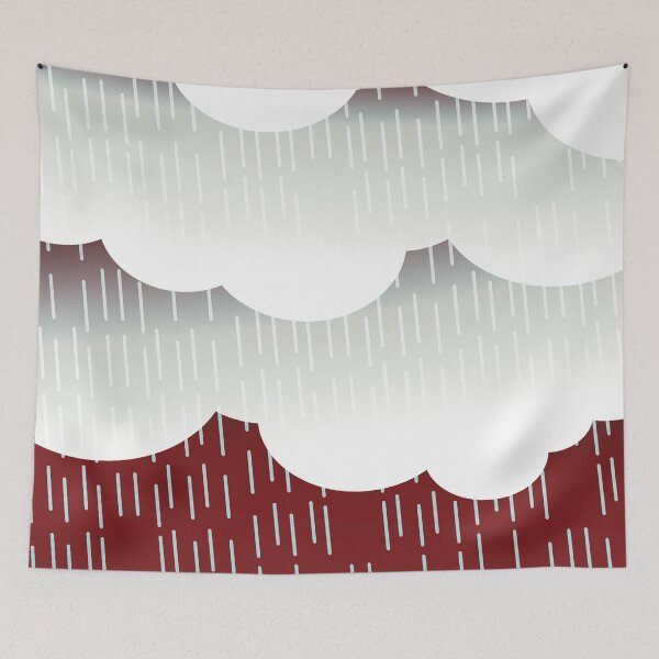 Item preview, Contempory digital image of rain and clouds. designed and sold by janesg.