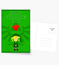 Legend of Zelda Valentines Day Card Postcards