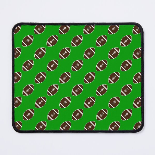 Item preview, Football with Green Background Pattern designed and sold by beccaveedesigns.