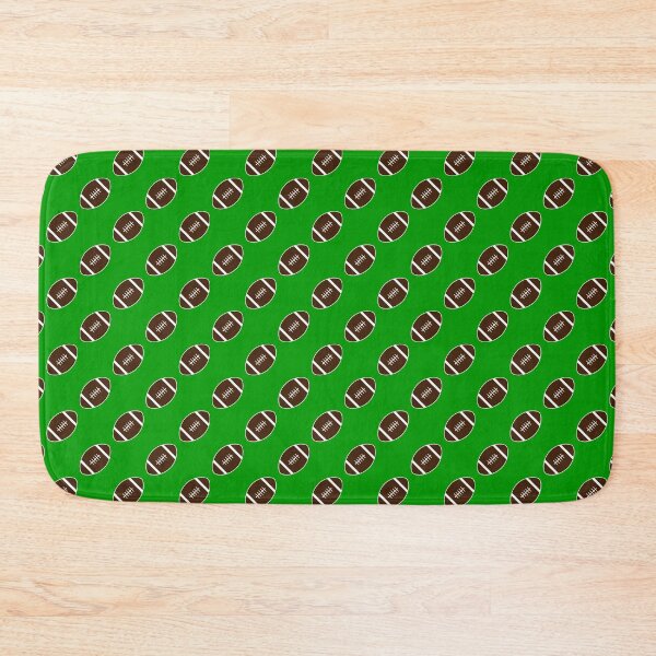 Item preview, Football with Green Background Pattern designed and sold by beccaveedesigns.