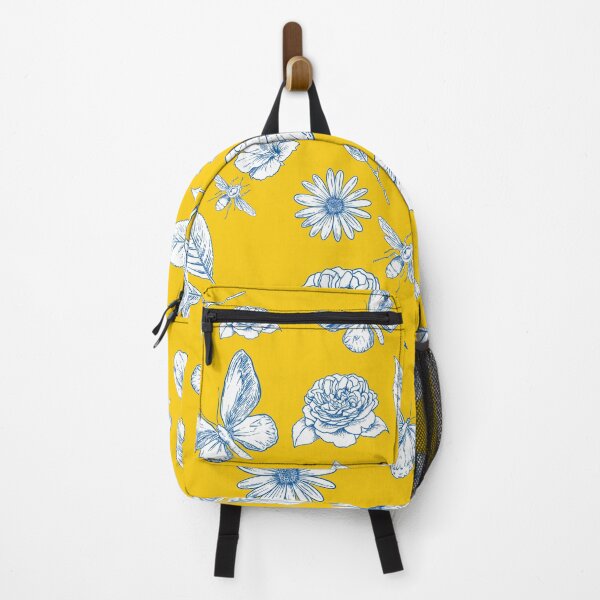 Artikelvorschau, Vintage blaue und gelbe Blumen entworfen und verkauft von pineapplearti.