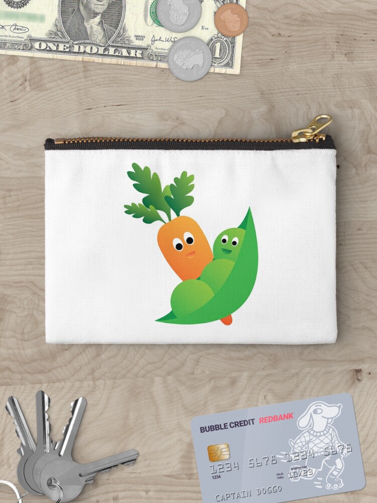 Peas & Carrots Zipper Pouch for Sale by Samm Poirier