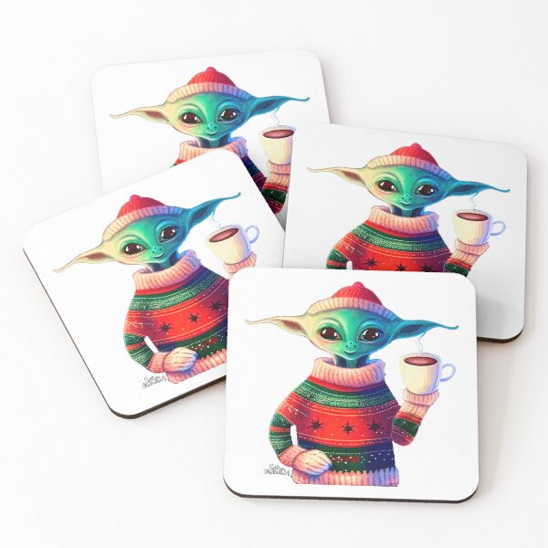 Item preview, Christmas Funny Alien Wearing Sweater designed and sold by extraordinar-ia.