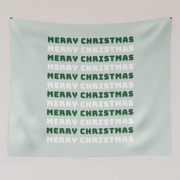 Item preview, Merry Christmas, Green Christmas Art, Holiday Season Decor designed and sold by Magic Love Art Print.