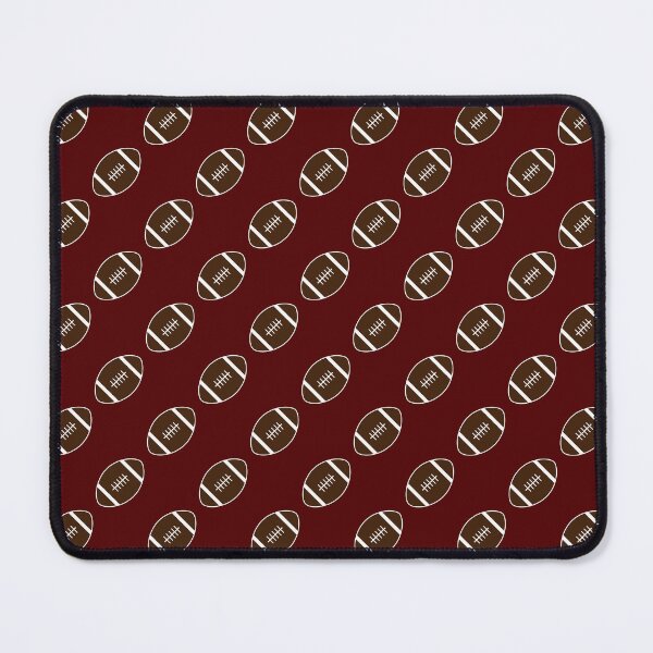 Item preview, Football with Maroon Background Pattern designed and sold by beccaveedesigns.