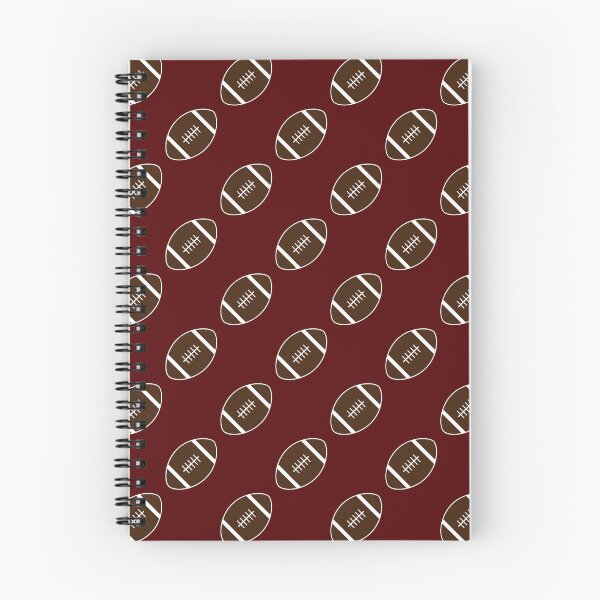 Item preview, Football with Maroon Background Pattern designed and sold by beccaveedesigns.