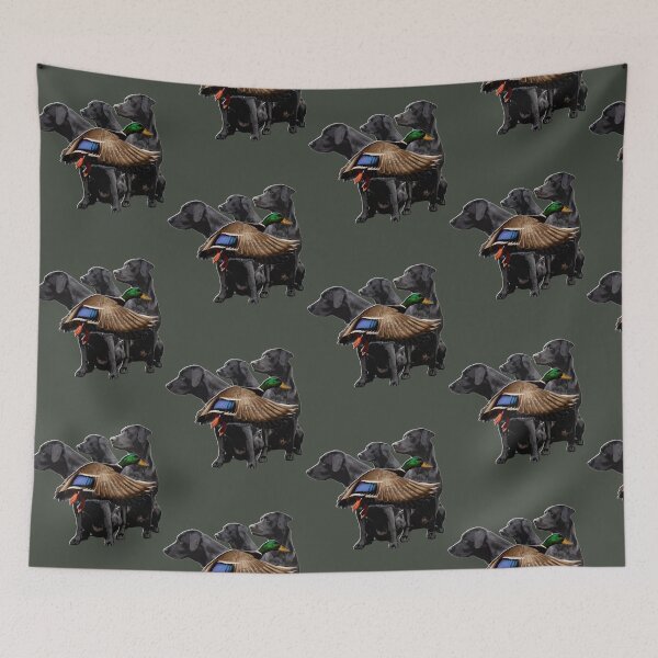 Item preview, Black Labrador Retrievers and Duck Hunting designed and sold by LifeCrush.
