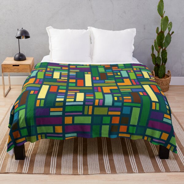 Item preview, Modern Colorful Blocks Pattern designed and sold by MakeitMelo.