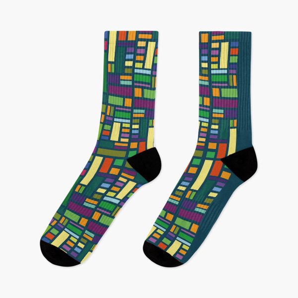 Item preview, Modern Colorful Blocks Pattern designed and sold by MakeitMelo.