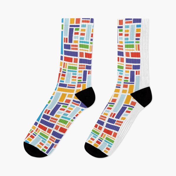 Item preview, Modern Colorful Blocks Pattern designed and sold by MakeitMelo.