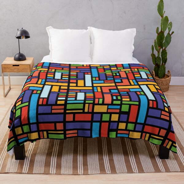 Item preview, Modern Colorful Blocks Pattern designed and sold by MakeitMelo.