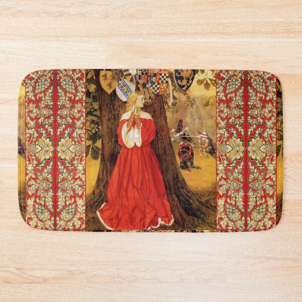 Item preview, Lancelot Slays The Caitiff Knight Sir Tarquin And Rescues The Fair Lady In Red designed and sold by BulganLumini.