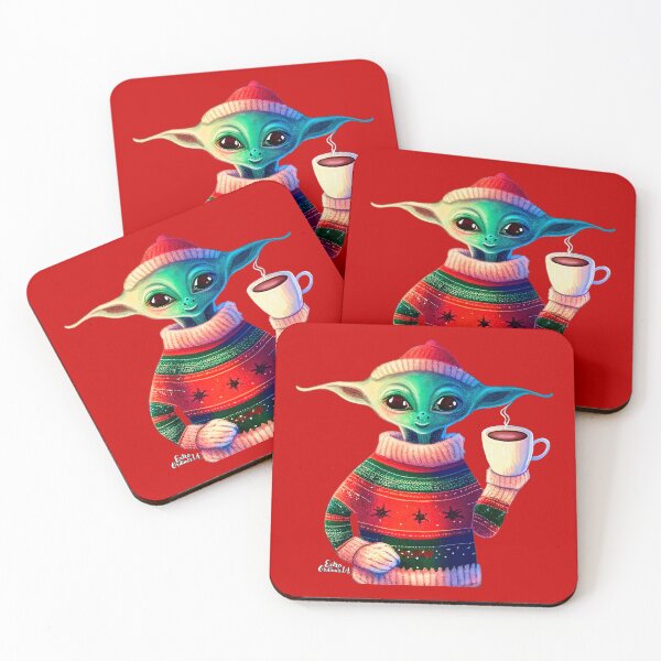 Item preview, Christmas Funny Alien Wearing Sweater designed and sold by extraordinar-ia.