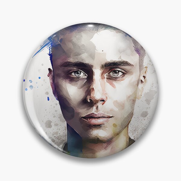 Item preview, Very beautiful and sexy handsome man portrait in watercolor designed and sold by mrlongfield.