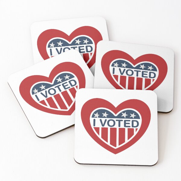 Item preview, I Voted Meme With A Red Heart  designed and sold by Manoroma.