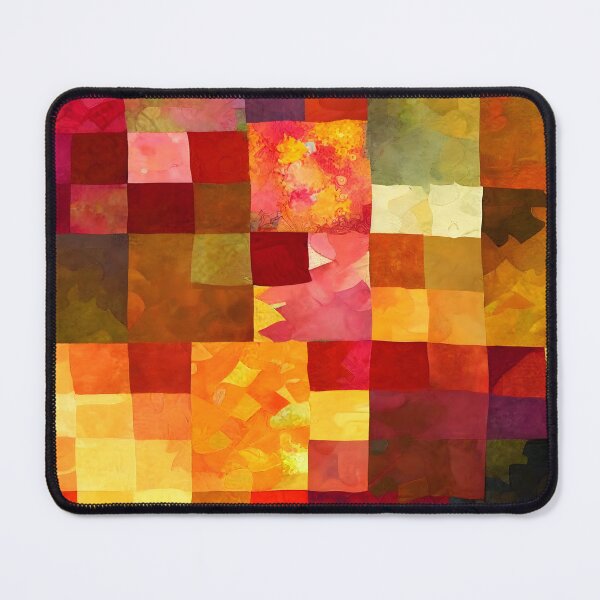 Item preview, Loose Watercolor Patchwork Quilt Design Bright Fall Colors designed and sold by ClairesPatterns.