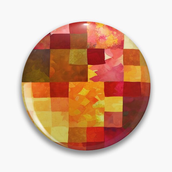 Item preview, Loose Watercolor Patchwork Quilt Design Bright Fall Colors designed and sold by ClairesPatterns.