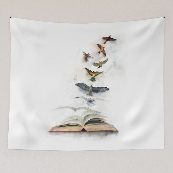 Item preview, Bird flight coming out of a book designed and sold by thislia.