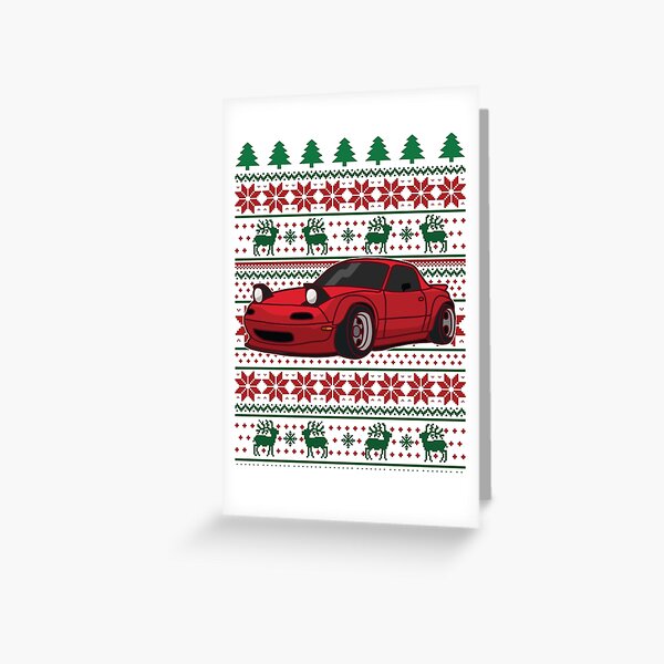Item preview, Miata Christmas Pattern designed and sold by Fam19.